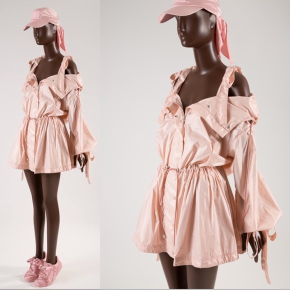 Host Pick! Fenty x PUMA by Rihanna Bow Cuff Parachute Jacket Pink - Picture 5 of 12